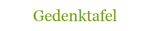 Gedenktafel
